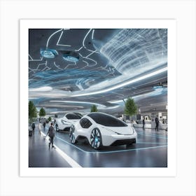 Futuristic Airport 1 Art Print