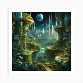 A.I. Blends with nature 12 Art Print