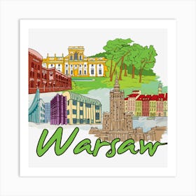 Warsaw Art Print