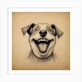 Happy Dog 1 Art Print