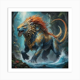 Lion Of The Forest Art print paintings Art Print