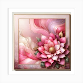 Lotus Flower Painting 2 Art Print