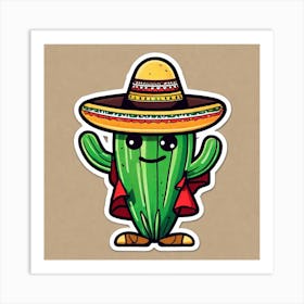 Mexican Cactus 10 Art Print