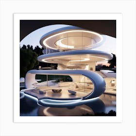 Futuristic House 12 Art Print