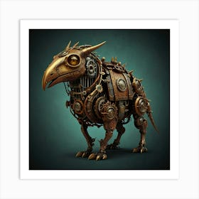 Steampunk Bird Art Print