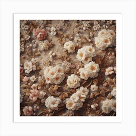 Floral Wallpaper 3 Art Print