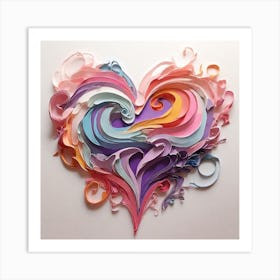 Heart Of Paper 1 Art Print