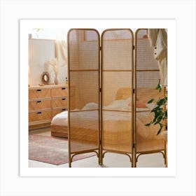 Rattan Room Divider Art Print