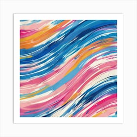 Abstract Wavy Pattern 6 Art Print