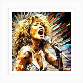 Tina Turner In Concert - Tina Turner Tribute Art Print