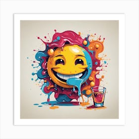 Emoji Smiley Art Print