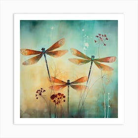 Dragonflies 14 Art Print