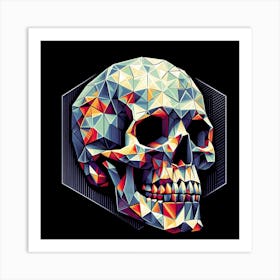 Geometric Skull Art Print