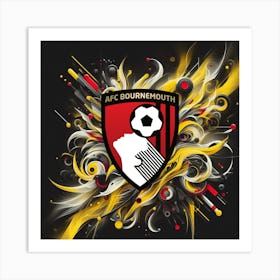 A.F.C. Bournemouth Logo Wall Arts 28 Art Print