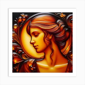 Woman's Face 4 Art Print