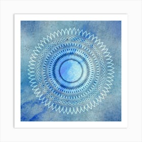 Blue Mandala Two Art Print