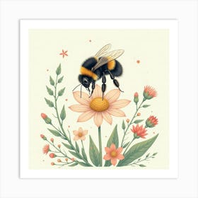 William Morris Bee Vintage Art Print (12) Art Print