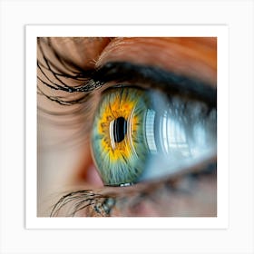 Close Up Of A Woman'S Eye 1 Art Print