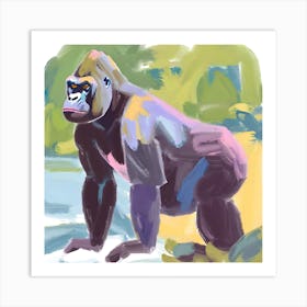 Cross River Gorilla 04 Art Print