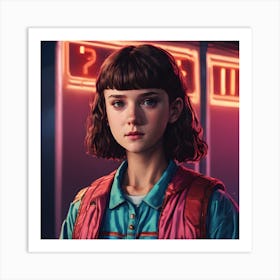 Stranger Things Eleven Fan Art (Netflix) Art Print