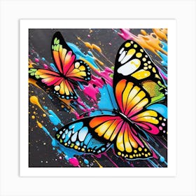 Colorful Butterflies 22 Art Print