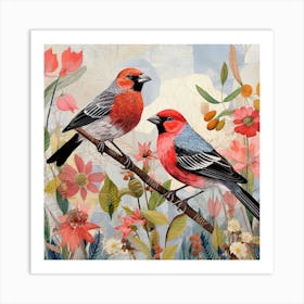 Bird In Nature Finch 1 Art Print