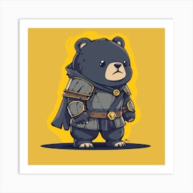Bear In Armor Art Print