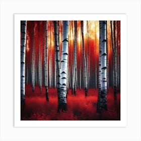 Birch Forest 4 Art Print