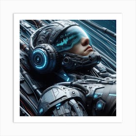 Futuristic Woman 68 Art Print