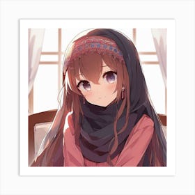 Anime Girl Art Print