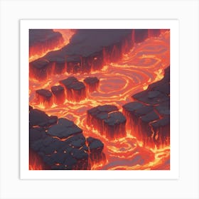 Lava Flow 26 Art Print