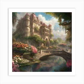 Castle In The Woods 6 Art Print