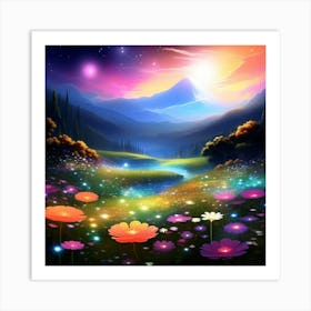 Magic meadow 1 Art Print