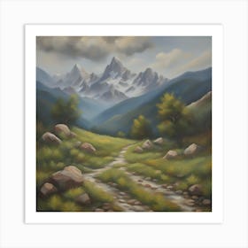 Path In The Mountains Art Print