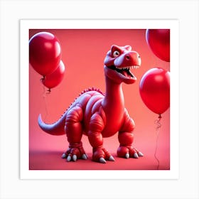 Cute DInosaur Art Print