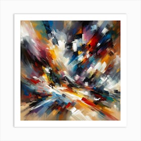 Chromatic Whispers The Abstract Pulse Art Print