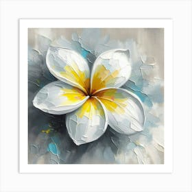 Frangipani Flower 2 Art Print