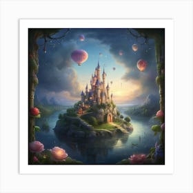 Cinderella Castle art print Art Print