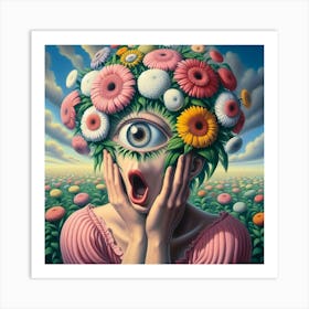 'The Eye Of The Flower' Art Print