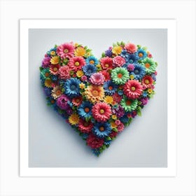 Heart Of Flowers 5 Art Print