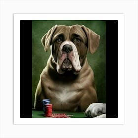 Poker Dogs 22 Art Print