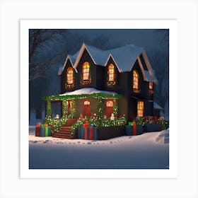 Christmas House 41 Art Print