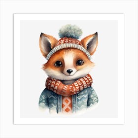 Winter Fox 2 Art Print