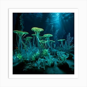 Underwater Fungi Art Print