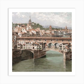 Ponte Vecchio, Italy Painting Art Print