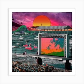 Outdoor Cinema Art Print