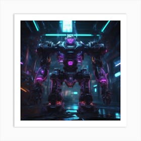 Robot In The City 115 Art Print