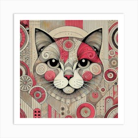 Whisper Street City Cat Art Print