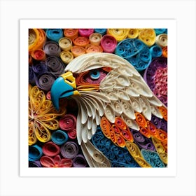 Quilling Eagle Art Print