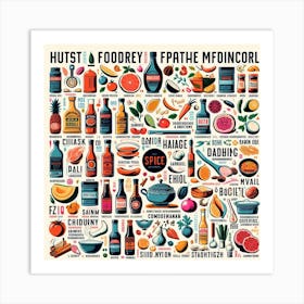 Huston Foodie Faphia Mcconnell Art Print